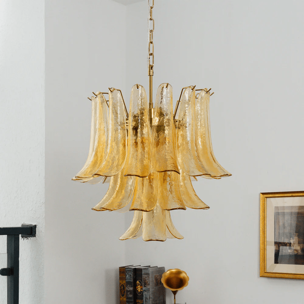 Organic Glass Chandelier — Chandelier | Maison Monashee — view 11