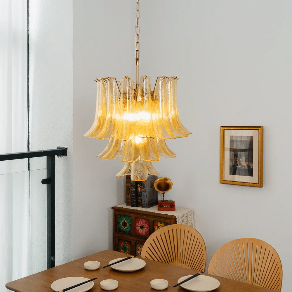 Organic Glass Chandelier — Chandelier | Maison Monashee — view 12