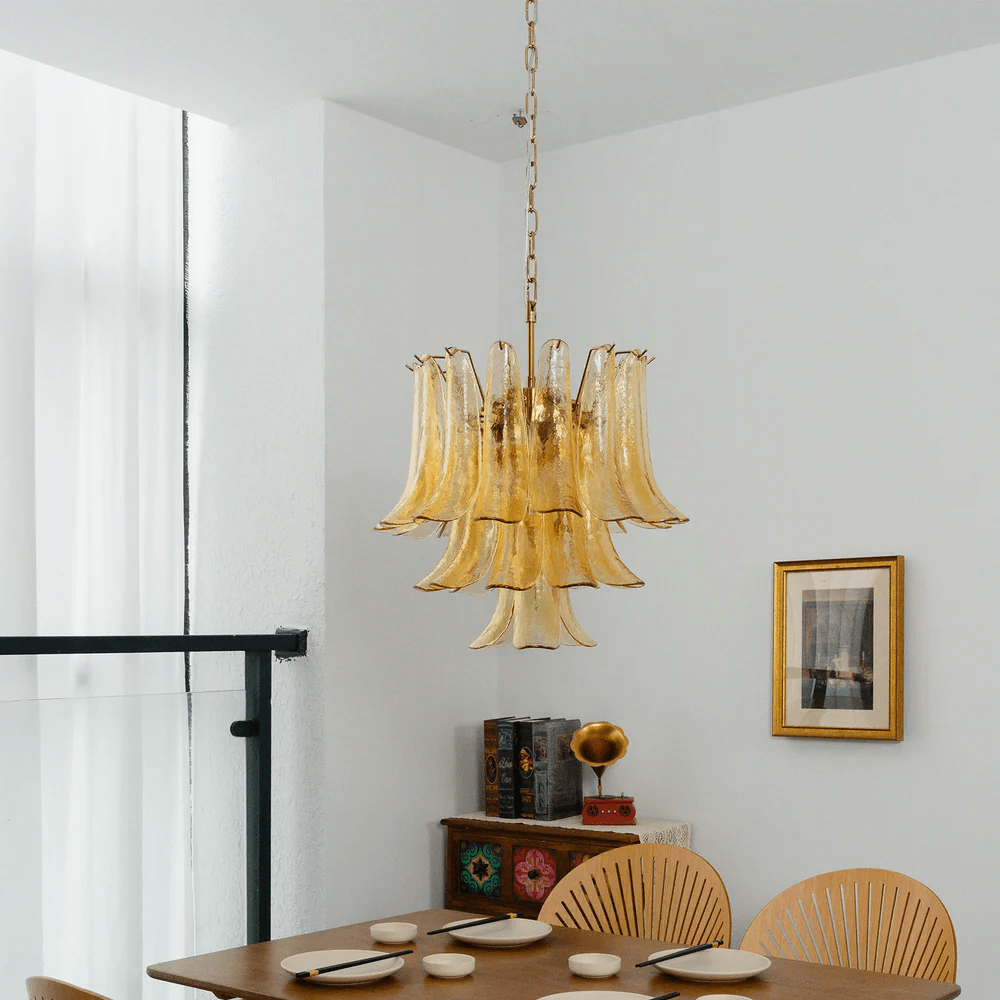 Organic Glass Chandelier — Chandelier | Maison Monashee — view 15