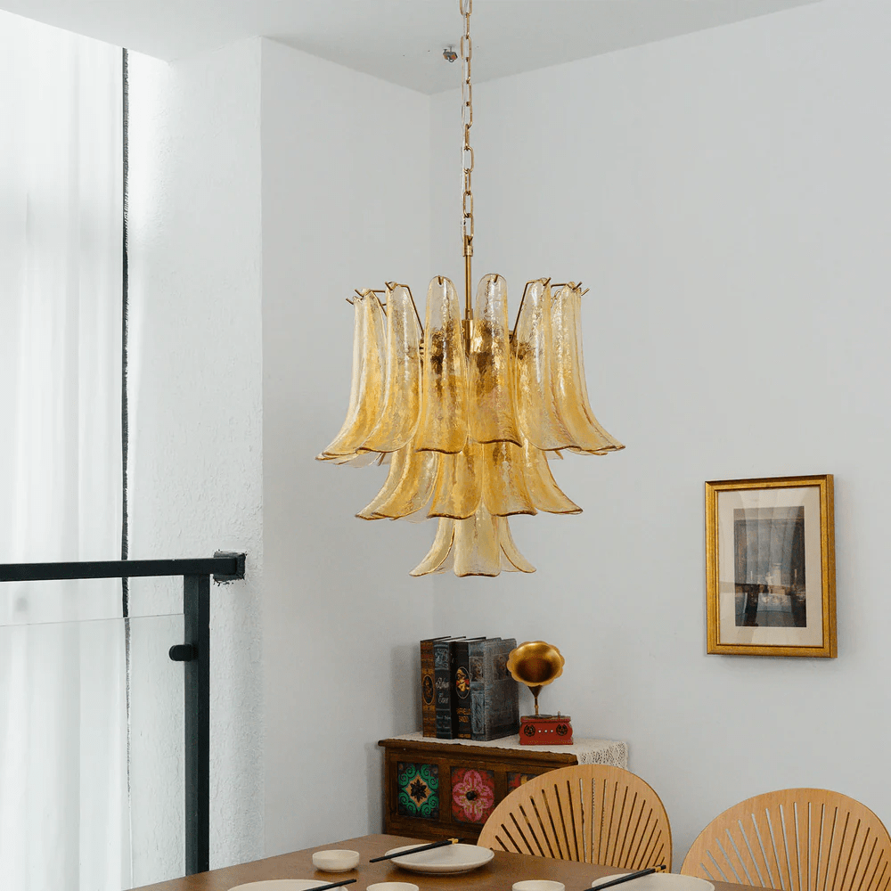 Organic Glass Chandelier — Chandelier | Maison Monashee — view 16