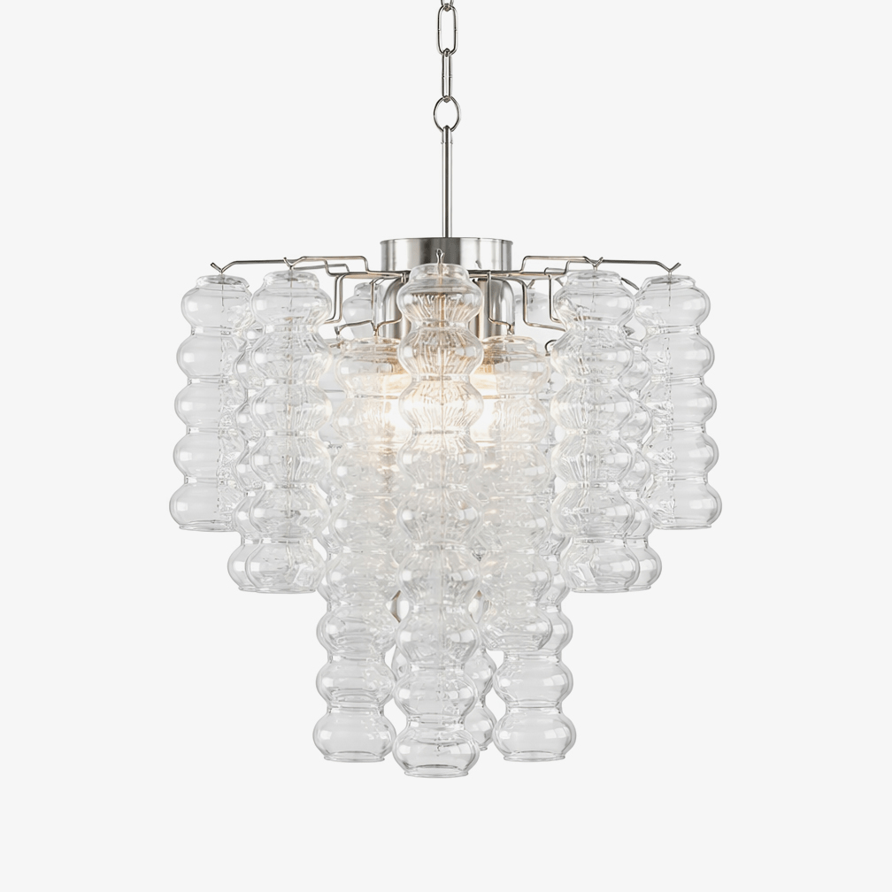 Hand Blown Glass Chandelier Modern — Chandelier | Maison Monashee