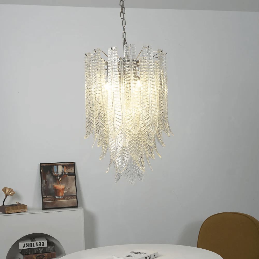 Brushed Nickel Chandelier — Chandelier | Maison Monashee — view 8