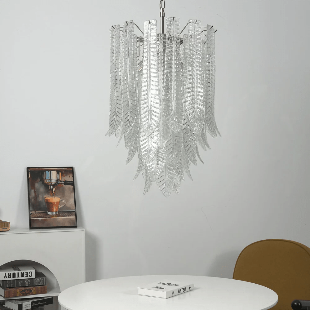 Brushed Nickel Chandelier — Chandelier | Maison Monashee — view 5