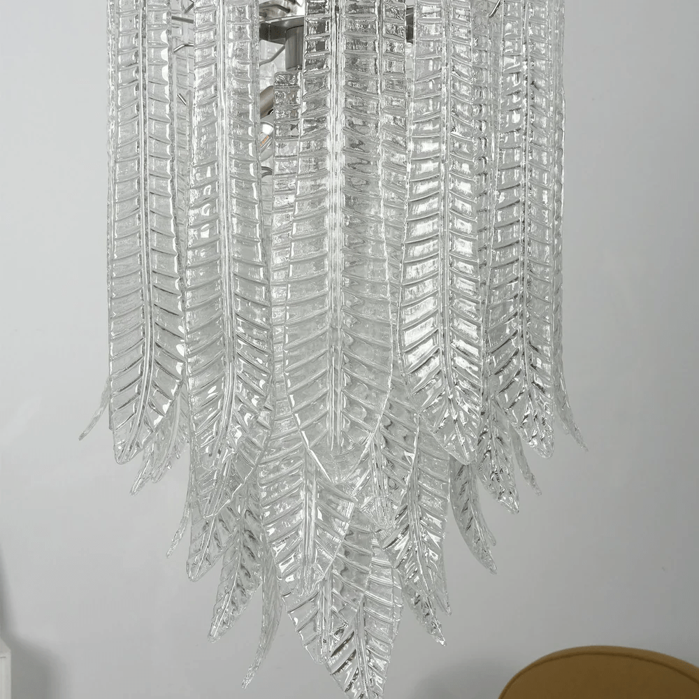 Brushed Nickel Chandelier — Chandelier | Maison Monashee — view 11