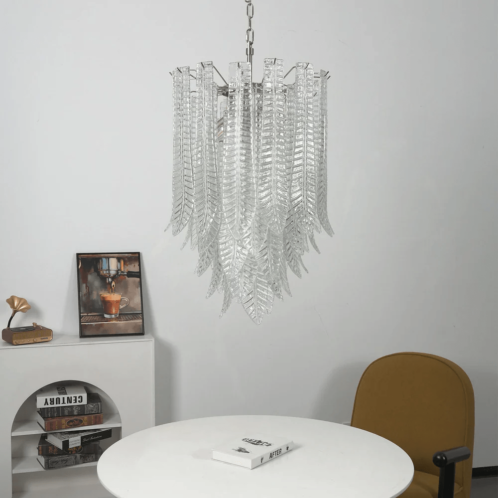 Brushed Nickel Chandelier — Chandelier | Maison Monashee — view 3