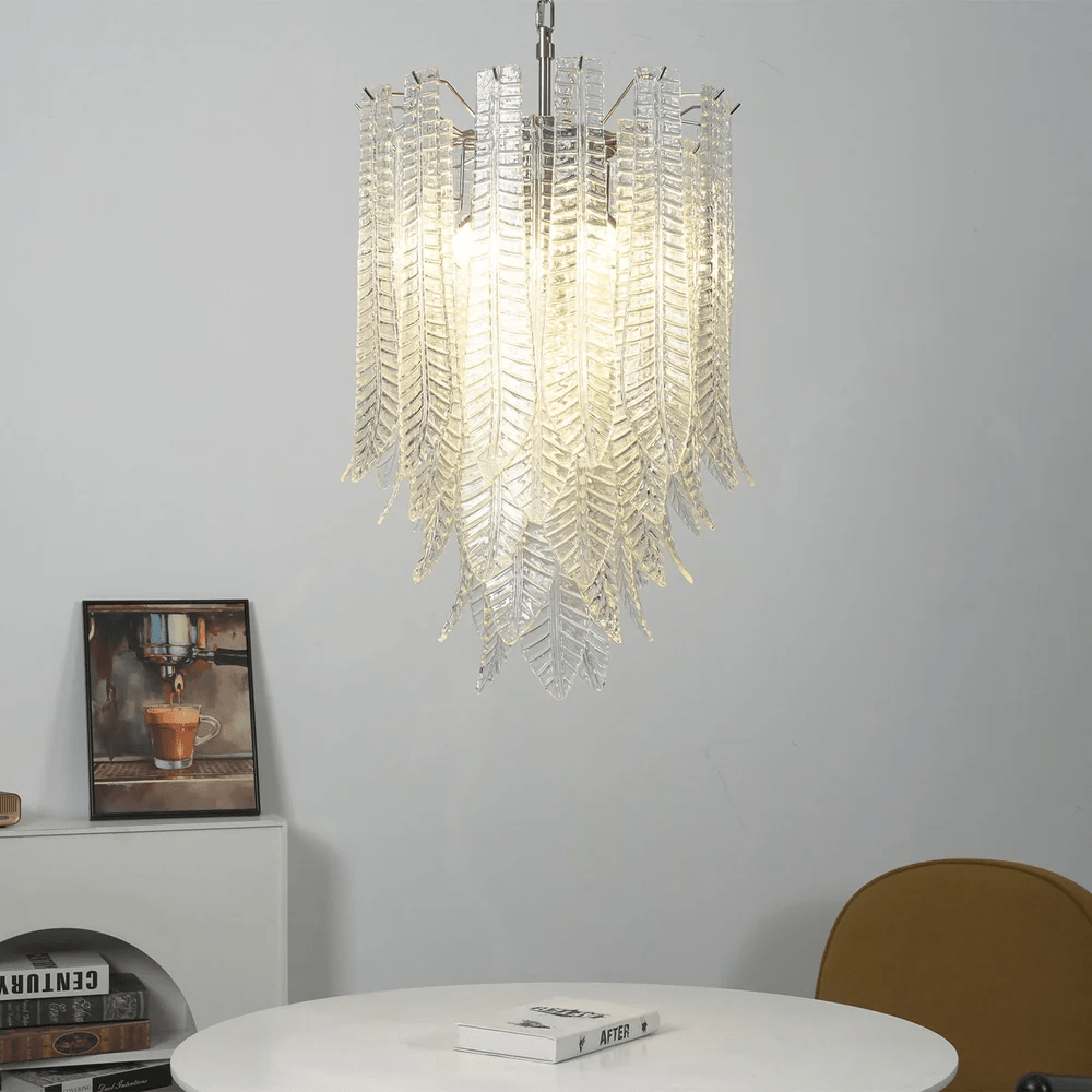 Brushed Nickel Chandelier — Chandelier | Maison Monashee — view 2