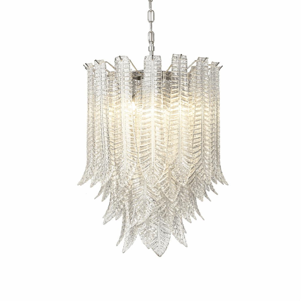 Brushed Nickel Chandelier — Chandelier | Maison Monashee — view 13