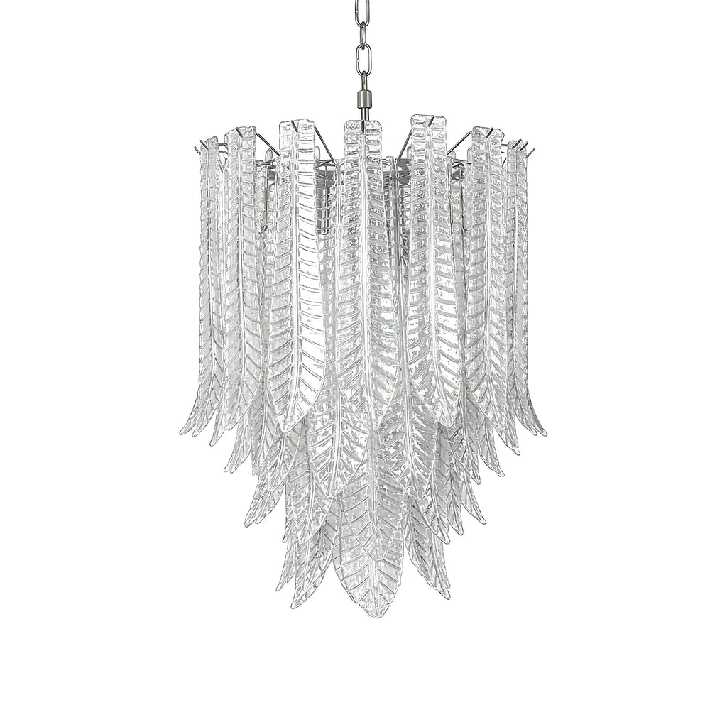 Brushed Nickel Chandelier — Chandelier | Maison Monashee — view 15