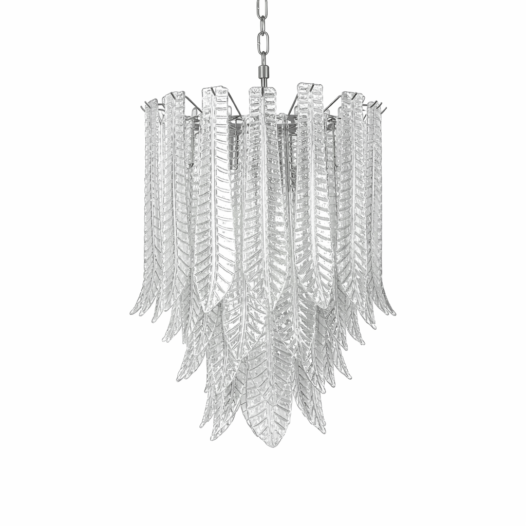 Brushed Nickel Chandelier — Chandelier | Maison Monashee — view 14