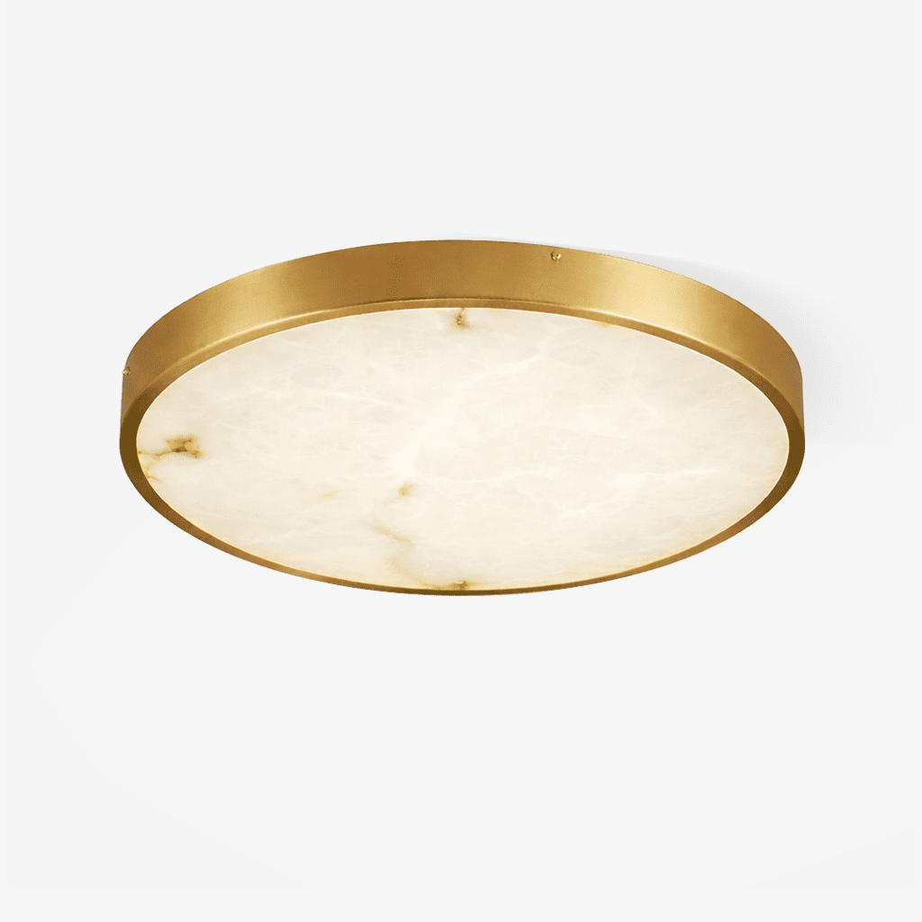 White and Gold Flush Mount — Ceiling Light | Maison Monashee