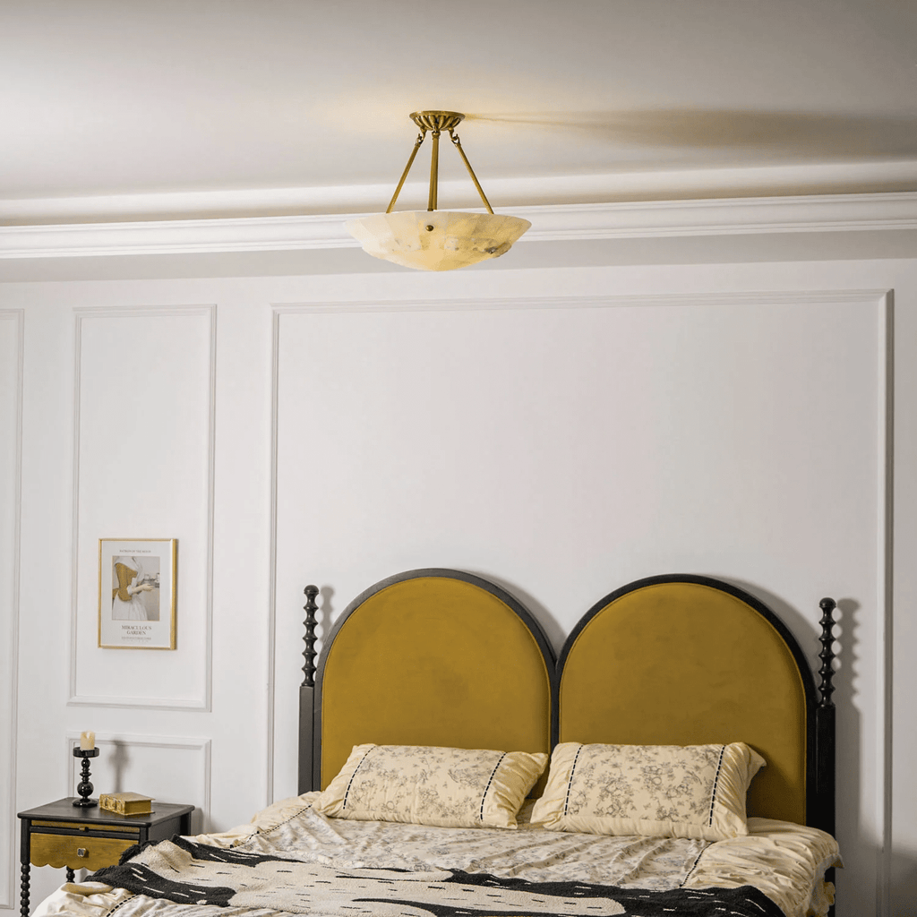 Antique Brass Ceiling Light Flush — Ceiling Light | Maison Monashee — view 5