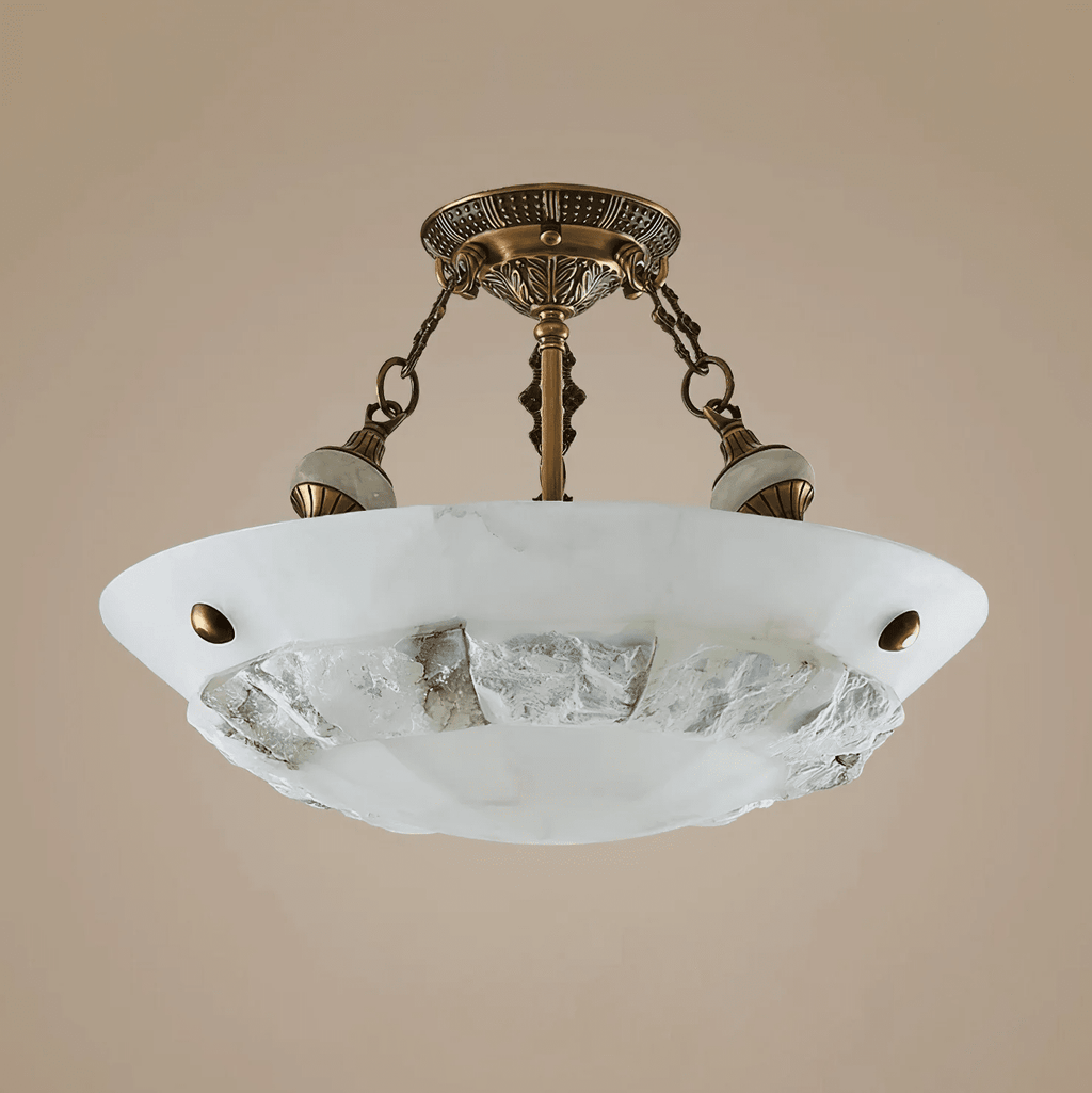 Antique Brass Ceiling Light Flush — Ceiling Light | Maison Monashee — view 7