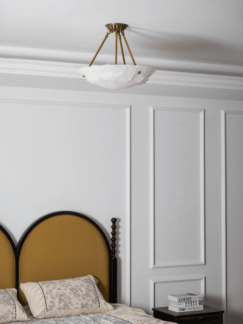 Antique Brass Ceiling Light Flush — Ceiling Light | Maison Monashee — view 12