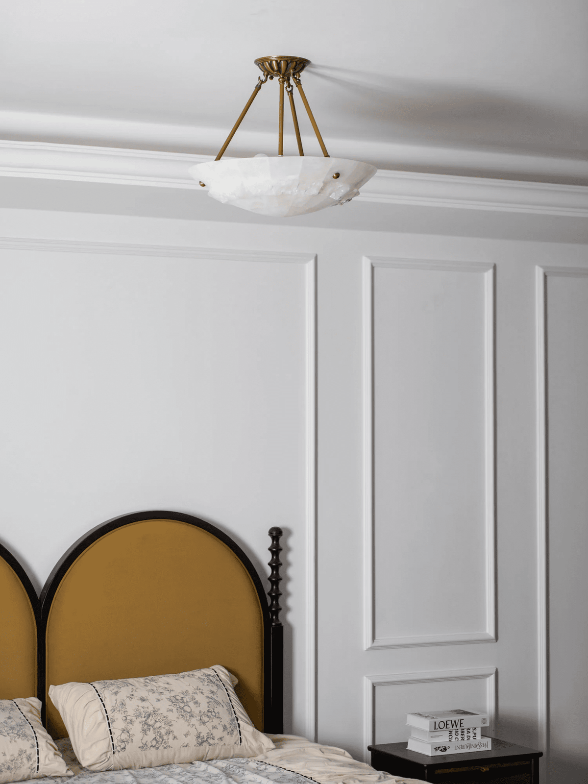 Antique Brass Ceiling Light Flush — Ceiling Light | Maison Monashee — view 12