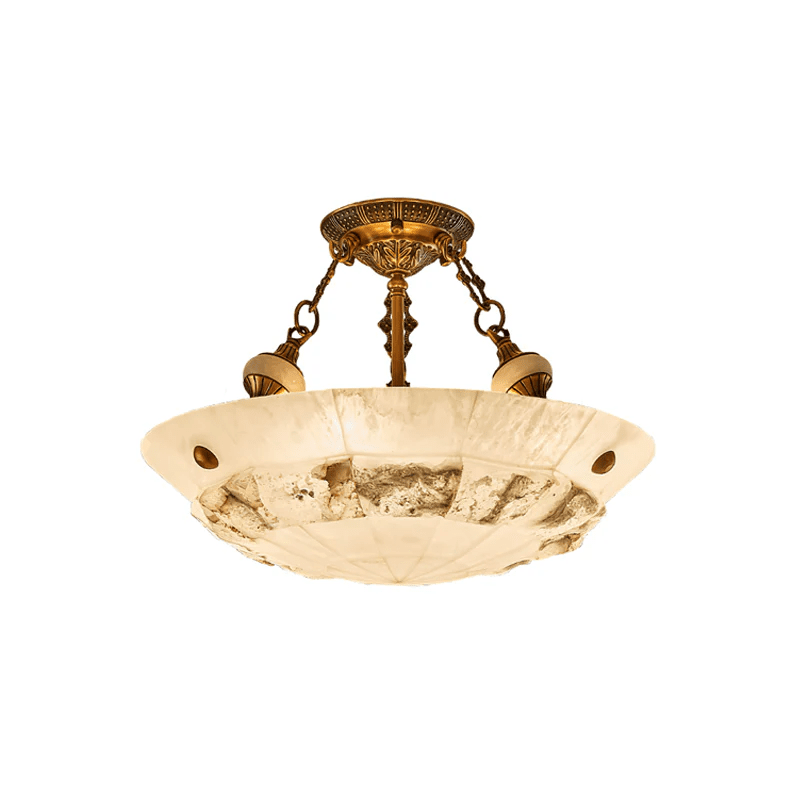 Antique Brass Ceiling Light Flush — Ceiling Light | Maison Monashee — view 14