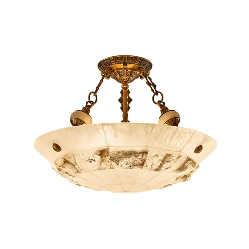 Antique Brass Ceiling Light Flush — Ceiling Light | Maison Monashee — view 16