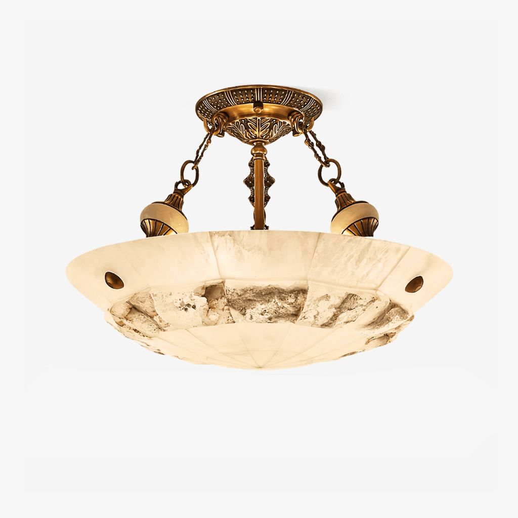 Antique Brass Ceiling Light Flush — Ceiling Light | Maison Monashee