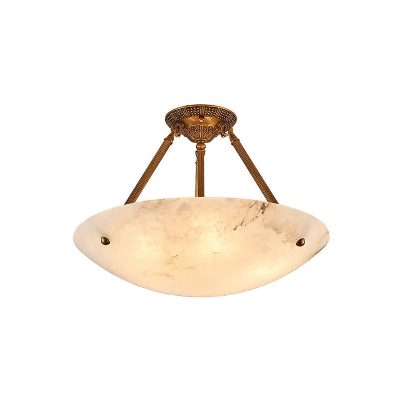 Alabaster Bowl Ceiling Light — Ceiling Light | Maison Monashee — view 9