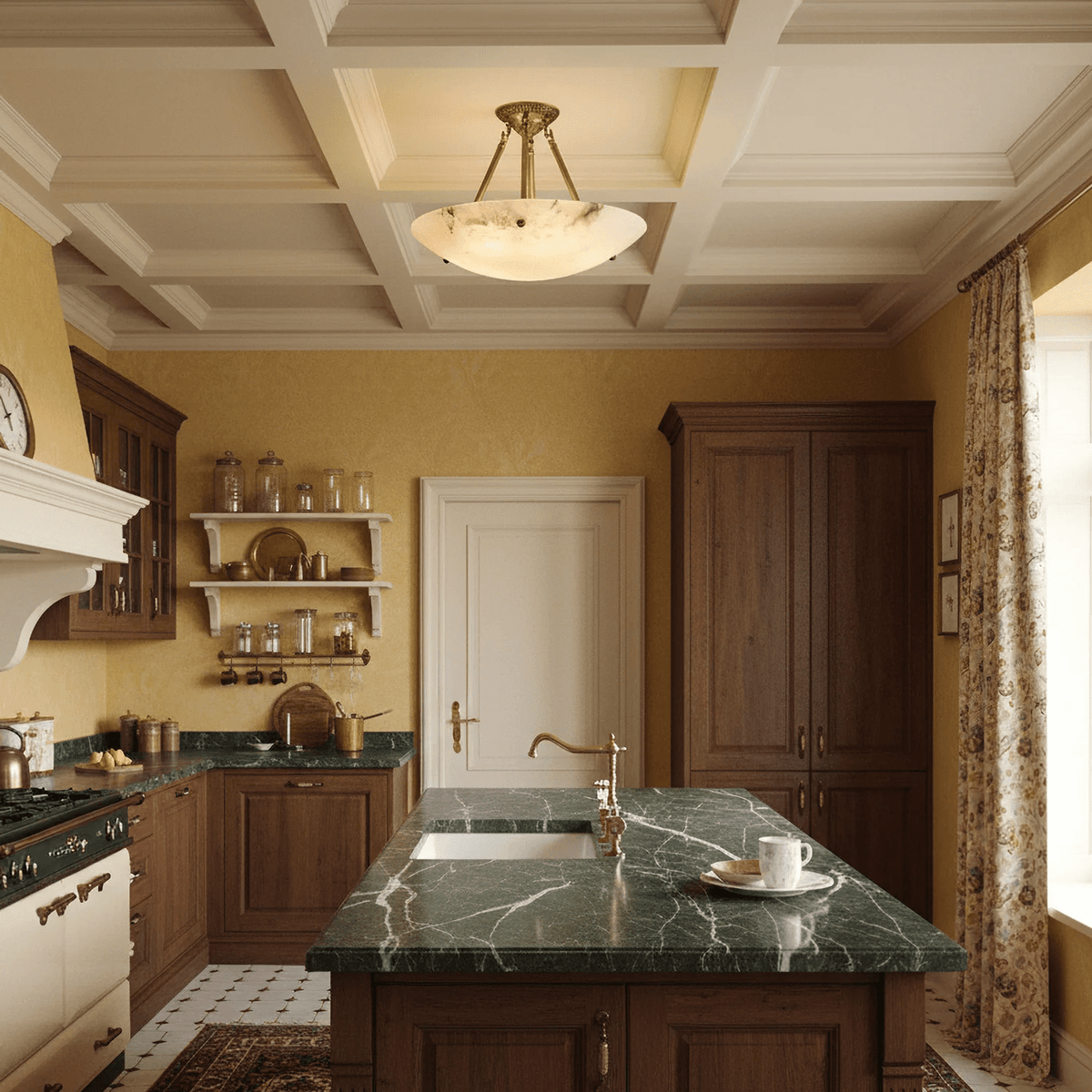 Alabaster Bowl Ceiling Light — Ceiling Light | Maison Monashee — view 5