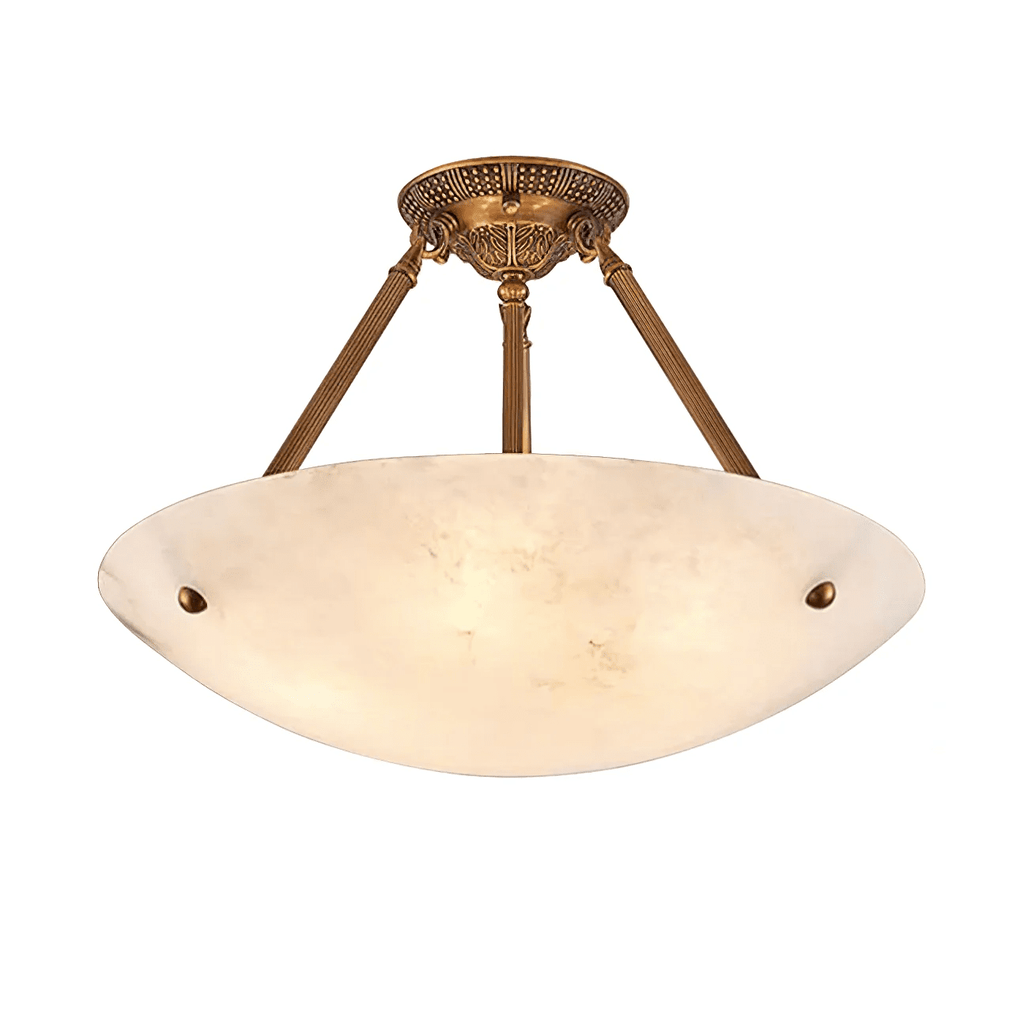 Alabaster Bowl Ceiling Light — Ceiling Light | Maison Monashee — view 13