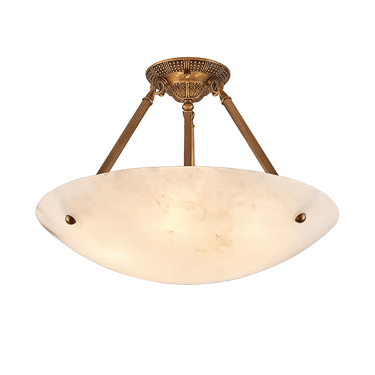 Alabaster Bowl Ceiling Light — Ceiling Light | Maison Monashee — view 13