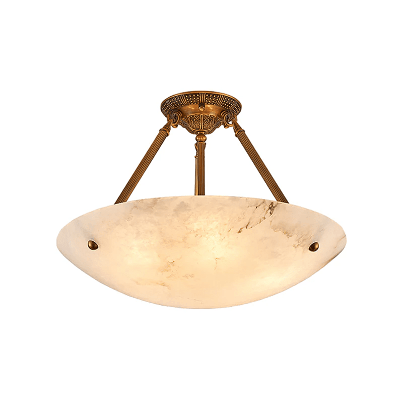 Alabaster Bowl Ceiling Light — Ceiling Light | Maison Monashee — view 14
