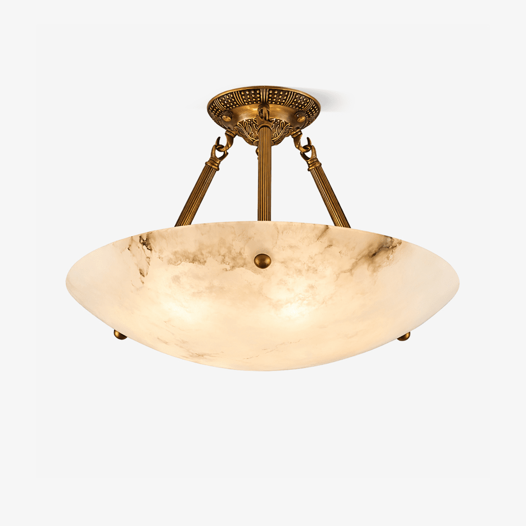 Alabaster Bowl Ceiling Light — Ceiling Light | Maison Monashee