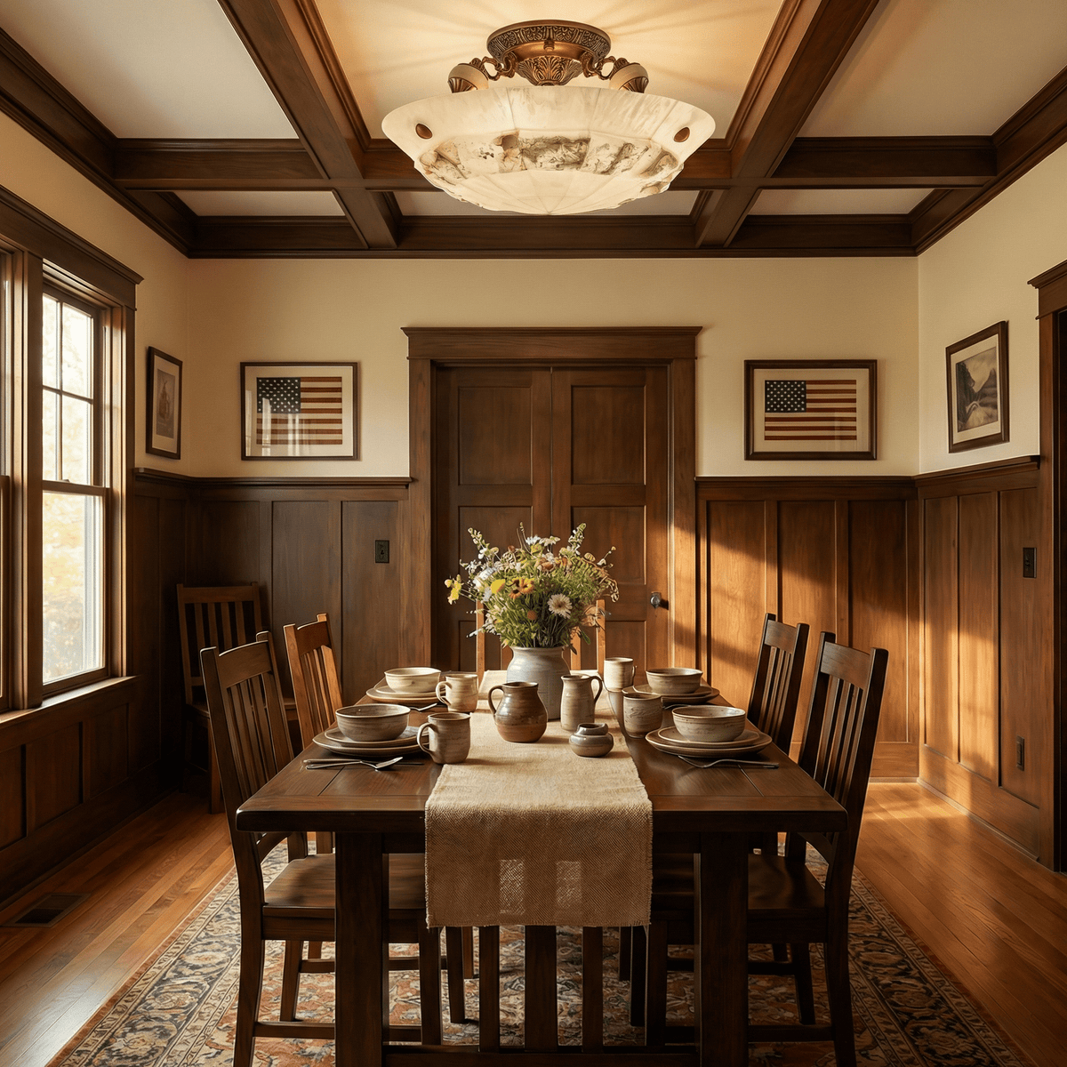 Antique Brass Ceiling Light Flush — Ceiling Light | Maison Monashee — view 2