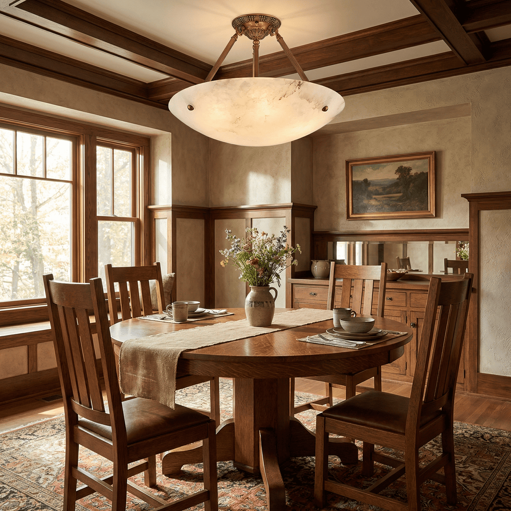 Alabaster Bowl Ceiling Light — Ceiling Light | Maison Monashee — view 2