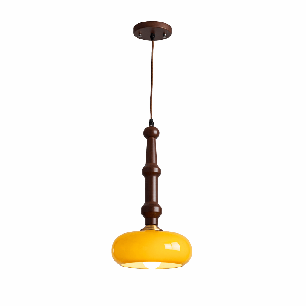 Dark Wood Pendant Light — Pendant Light | Maison Monashee — view 22