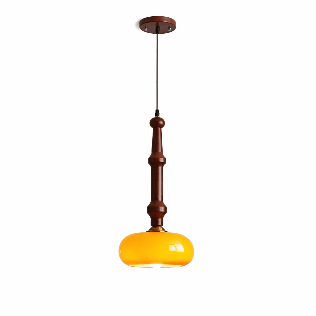 Dark Wood Pendant Light — Pendant Light | Maison Monashee — view 23