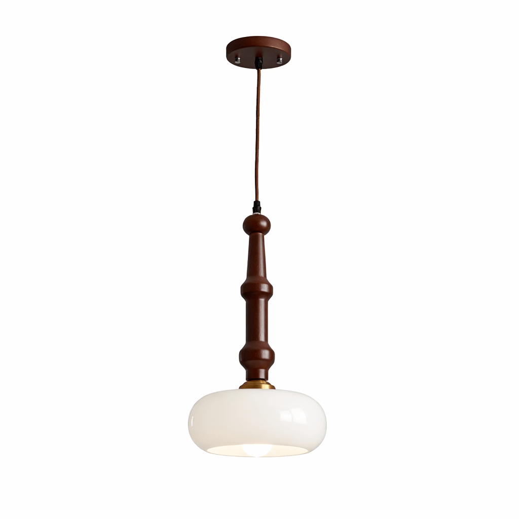 Dark Wood Pendant Light — Pendant Light | Maison Monashee — view 24