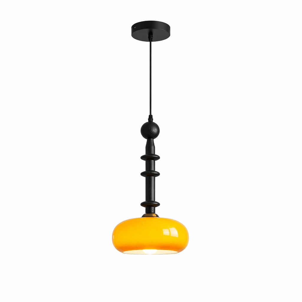 Dark Wood Pendant Light — Pendant Light | Maison Monashee — view 25