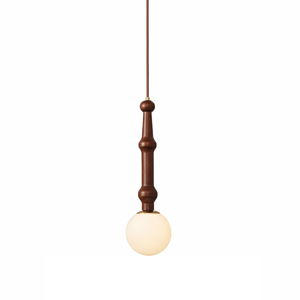 Modern Milk Glass Pendant Light — Pendant Light | Maison Monashee — view 3