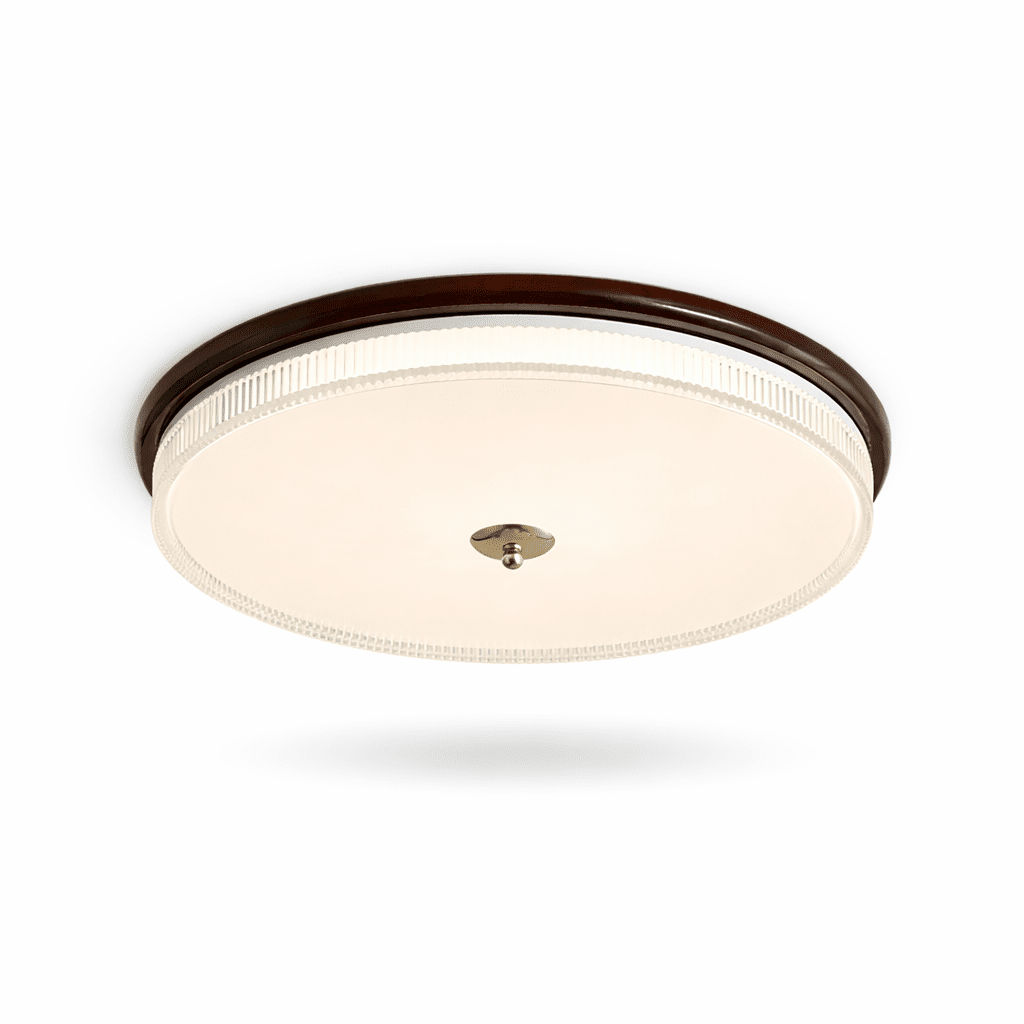 Dark Wood Flush Mount Light — Ceiling Light | Maison Monashee — view 6