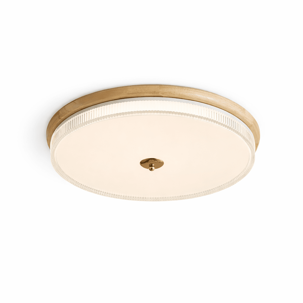Dark Wood Flush Mount Light — Ceiling Light | Maison Monashee — view 7