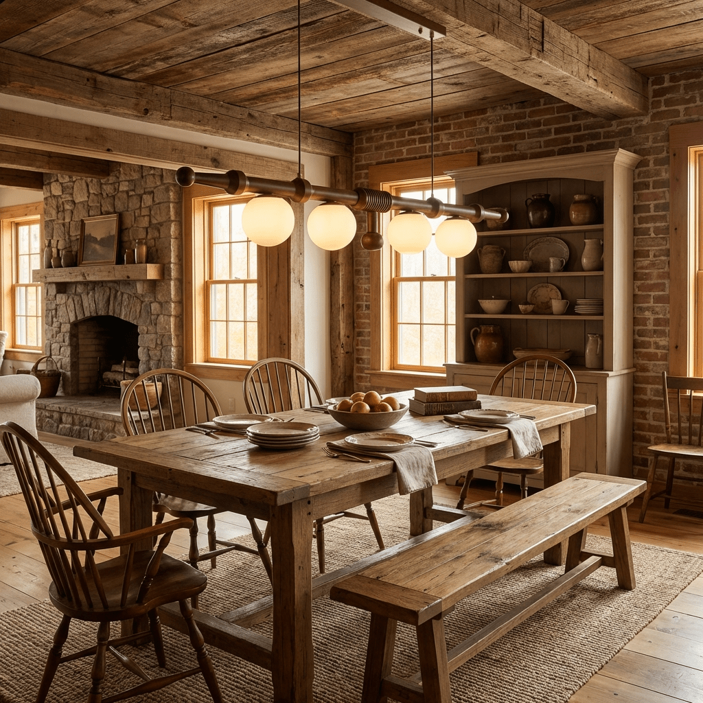 Wood Linear Chandelier — Chandelier | Maison Monashee — view 3