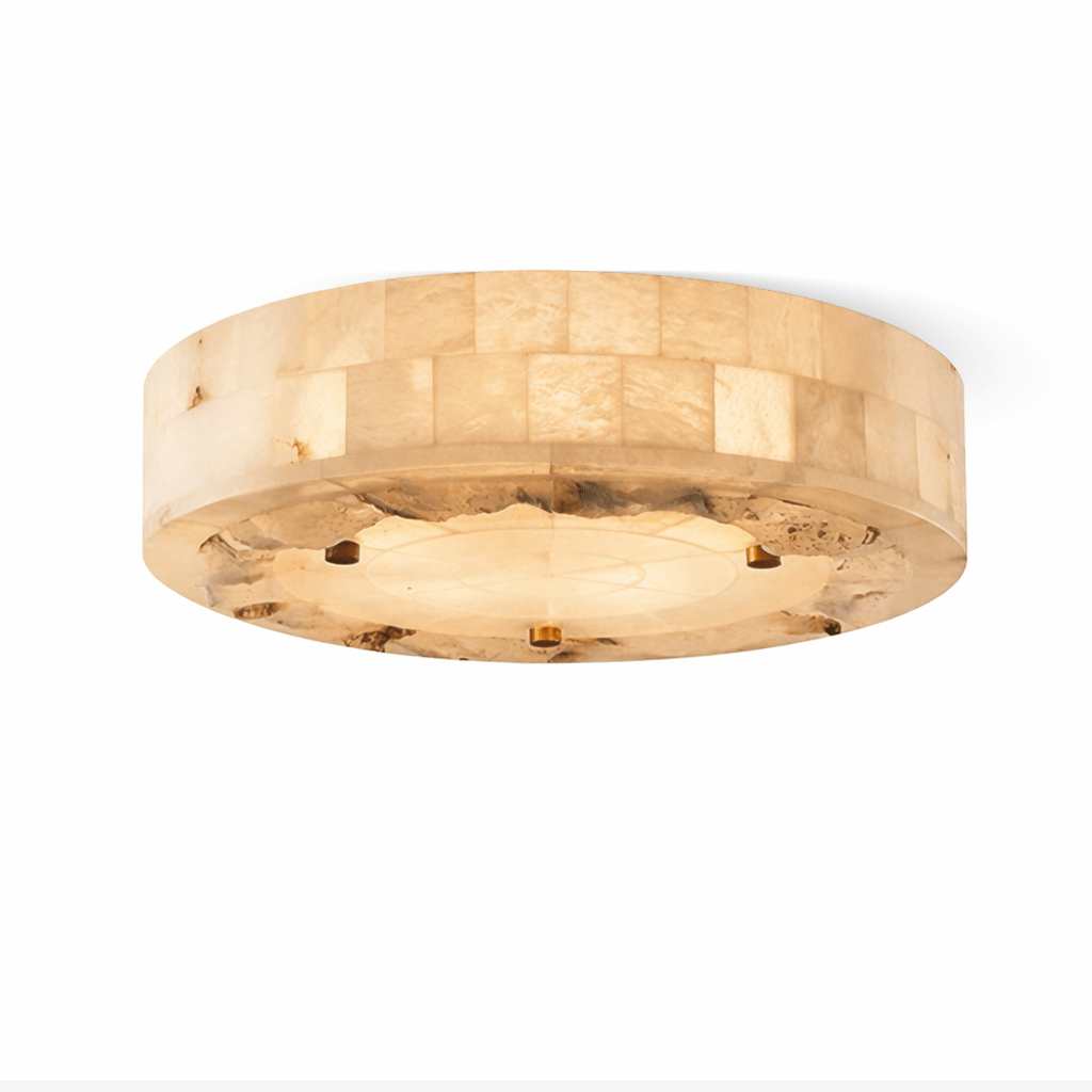 White and Brass Ceiling Light — Ceiling Light | Maison Monashee — view 10