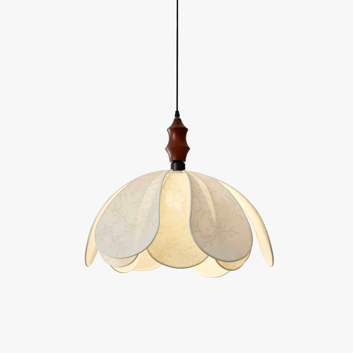 Fabric Hanging Light Fixture — Pendant Light | Maison Monashee
