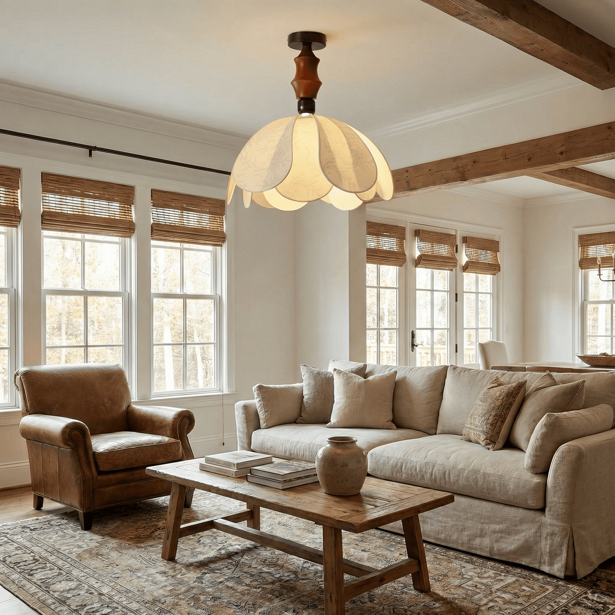 Petal Flush Mount Light — Ceiling Light | Maison Monashee — view 3