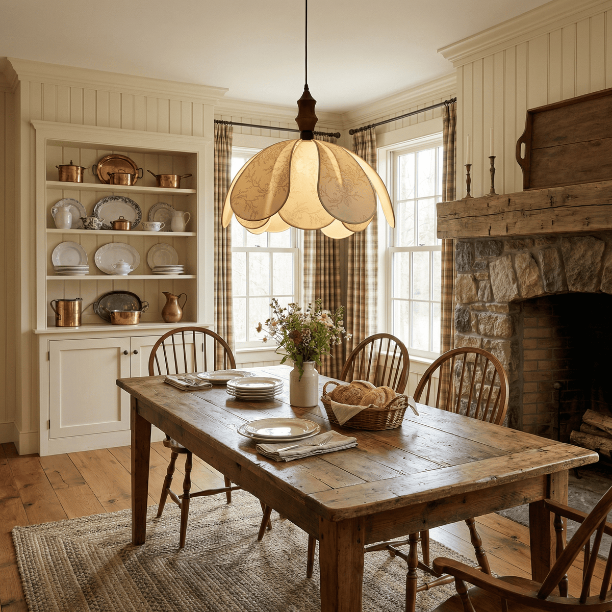 Fabric Hanging Light Fixture — Pendant Light | Maison Monashee — view 2