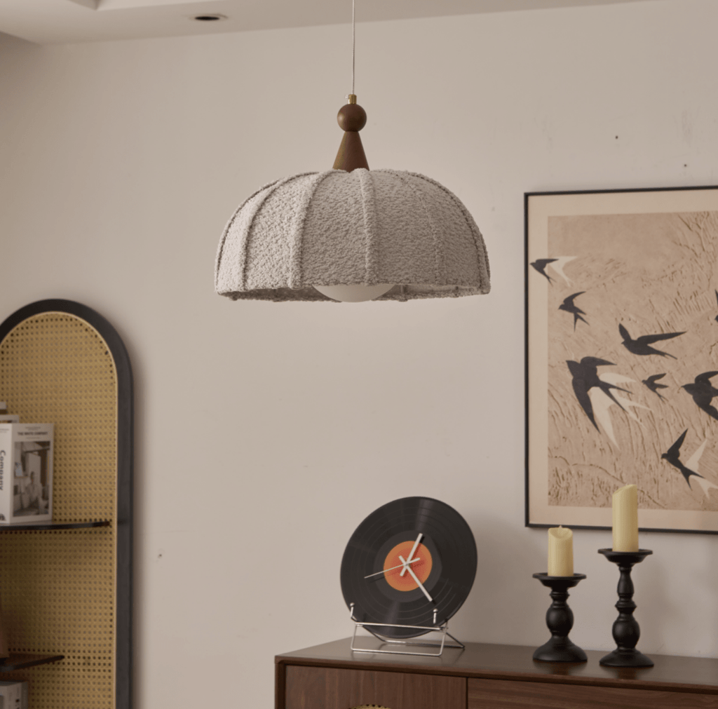 Grey Wood Pendant Light — Pendant Light | Maison Monashee — view 11