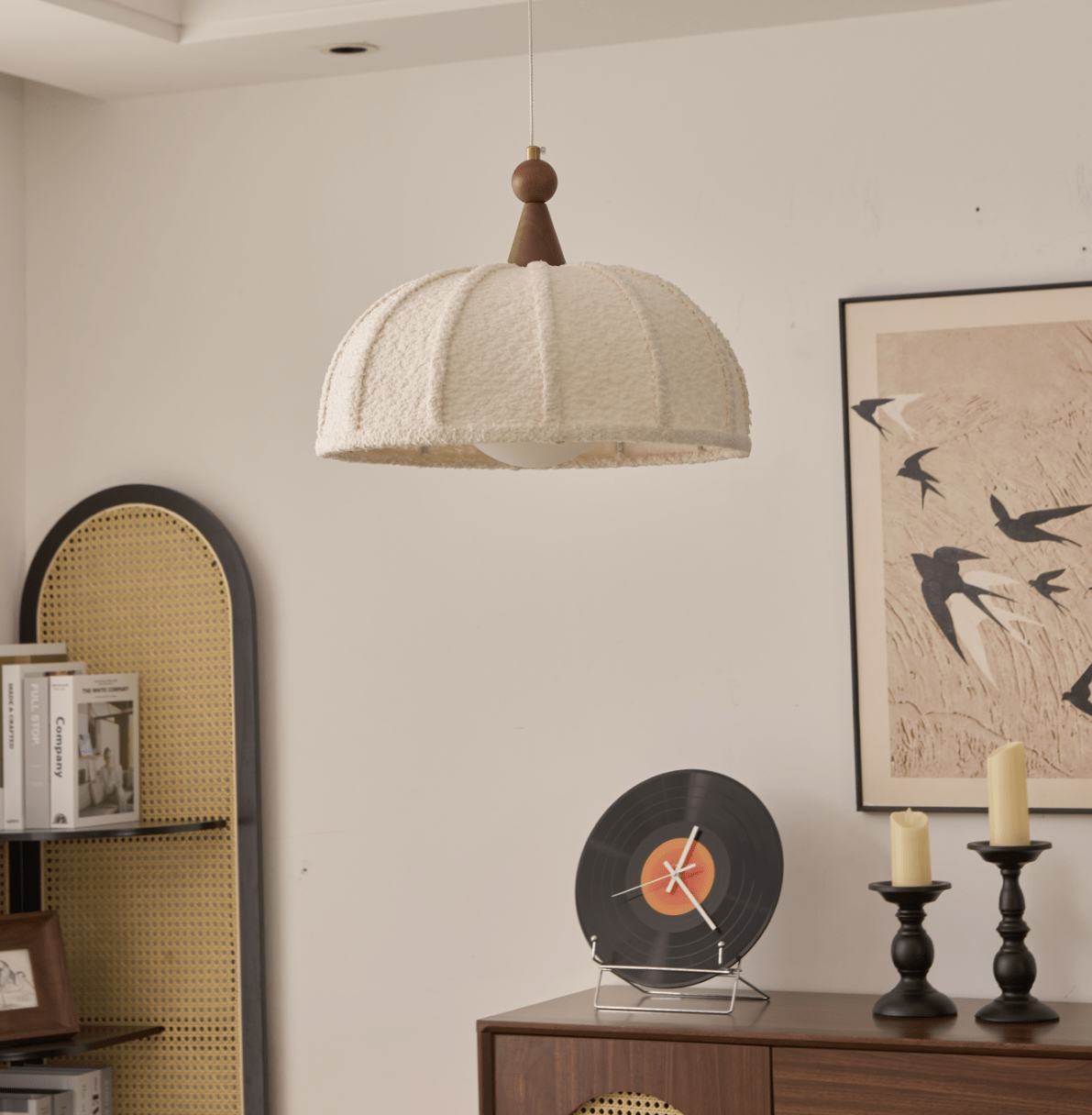 Grey Wood Pendant Light — Pendant Light | Maison Monashee — view 13