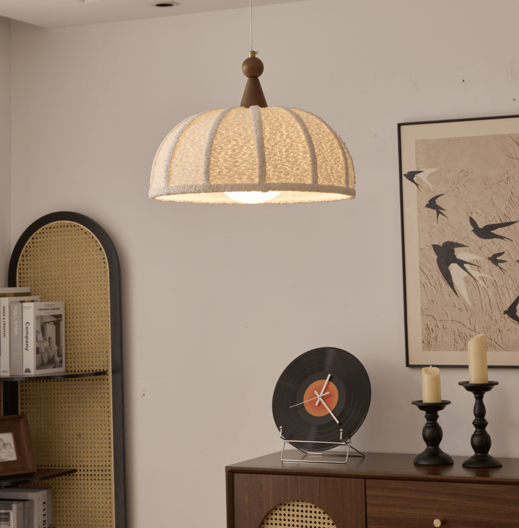 Grey Wood Pendant Light — Pendant Light | Maison Monashee — view 14