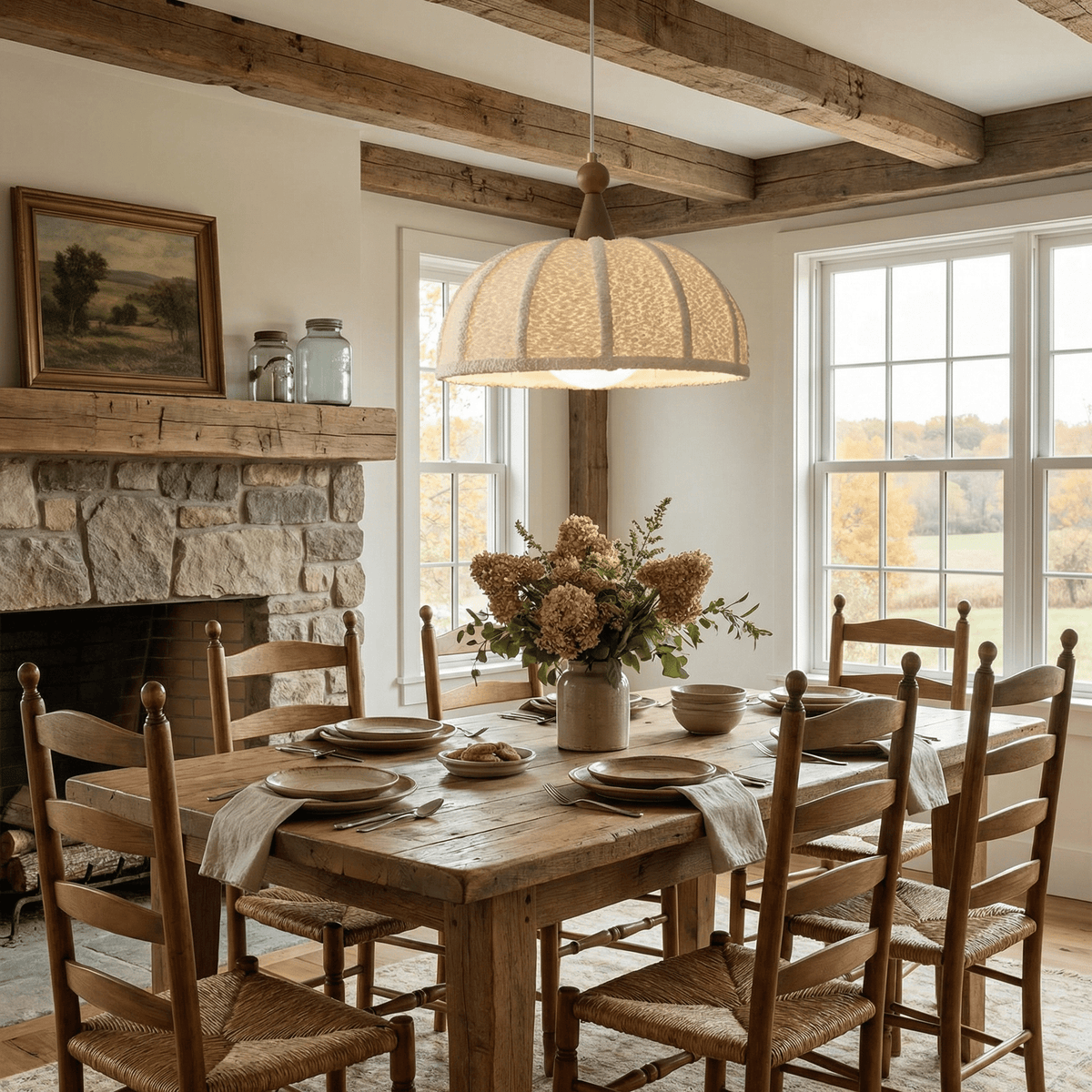 Grey Wood Pendant Light — Pendant Light | Maison Monashee — view 4