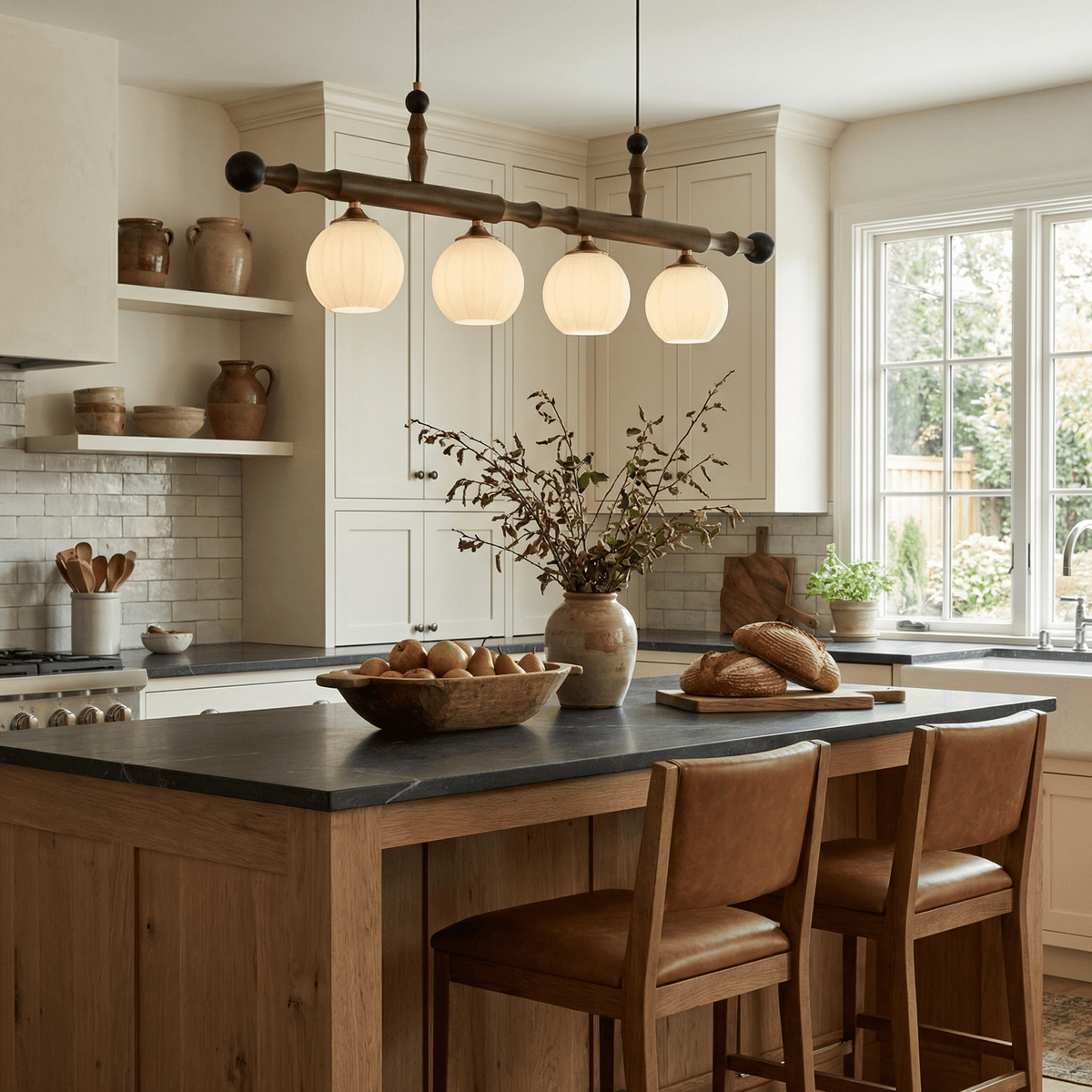 Linear Globe Pendant Light — Pendant Light | Maison Monashee — view 2