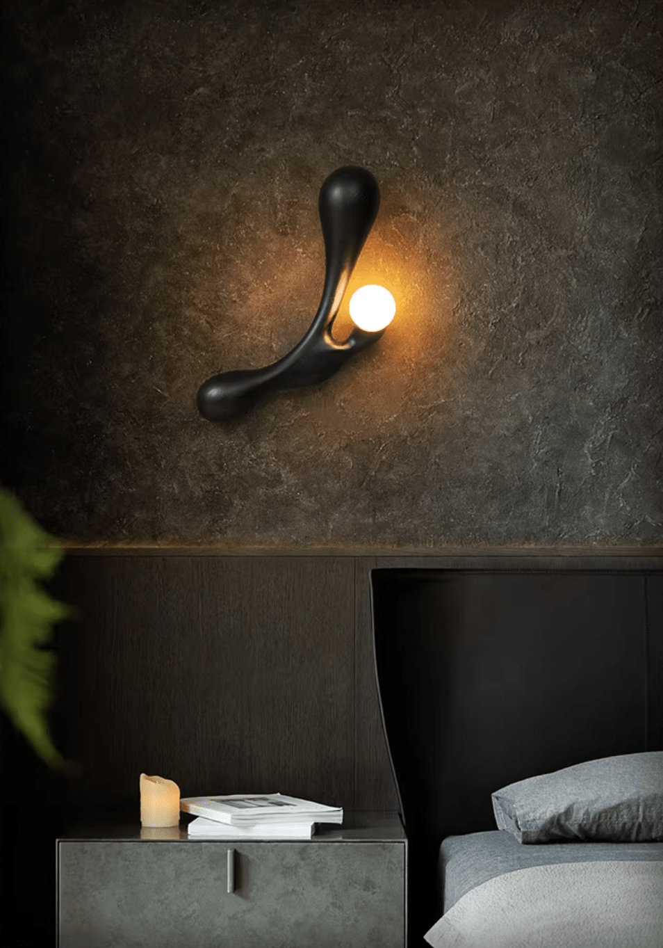 Carved Wood Wall Sconce — Wall Sconce | Maison Monashee — view 5