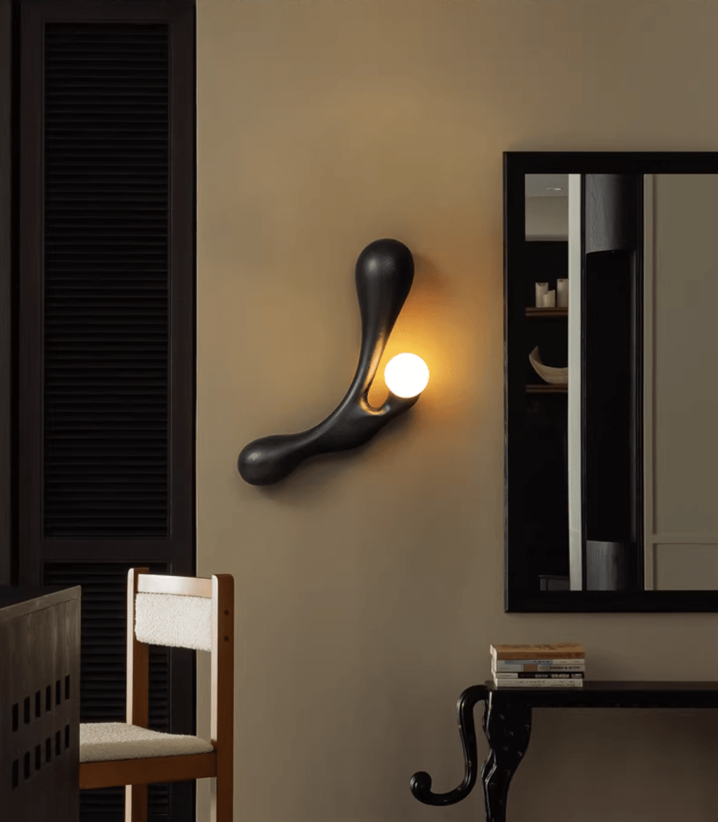 Carved Wood Wall Sconce — Wall Sconce | Maison Monashee — view 9