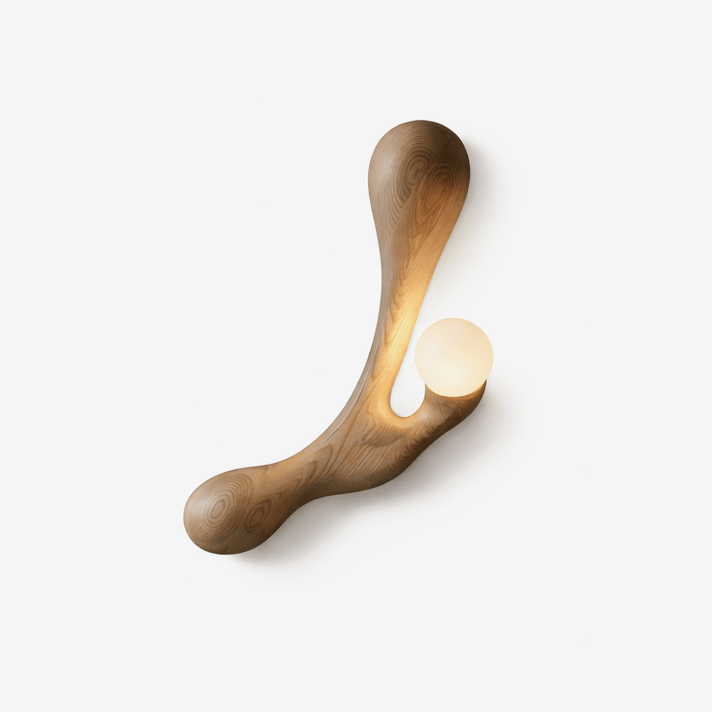 Carved Wood Wall Sconce — Wall Sconce | Maison Monashee