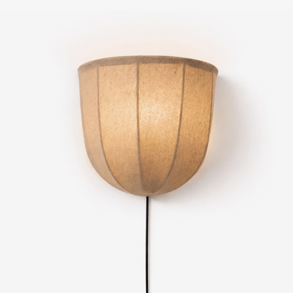 Linen Wall Sconce Plug-In — Wall Sconce | Maison Monashee — view 9